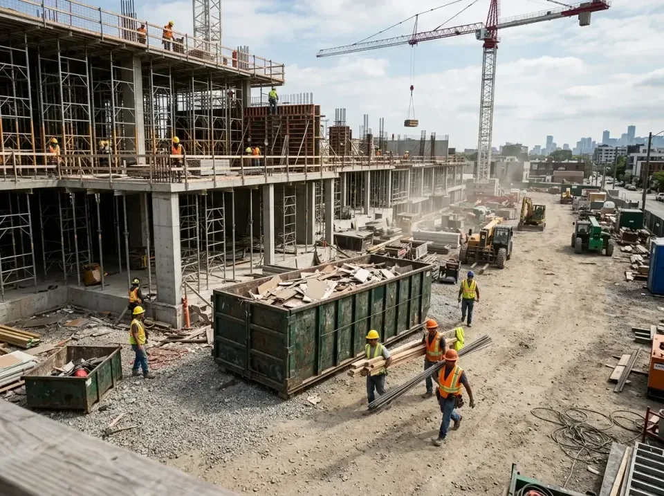 commercial-construction-site-w-002 — frequently asked questions, Low Cost Construction Dumpster Rental in Waconia, MN